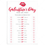 Galentines Party Game This or That Printable by LittleSizzle