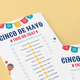 Cinco de Mayo Party Game This or That Printable