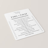 This or That Grad Party Game Printable