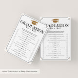 Black and Gold Graduation Party Game Bundle Printable