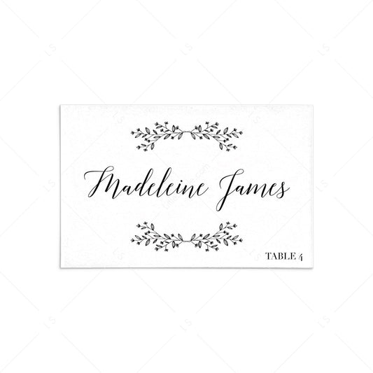 Rustic place cards template by LittleSizzle