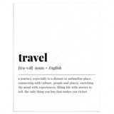 Travel Definition Print Instant Download by LittleSizzle