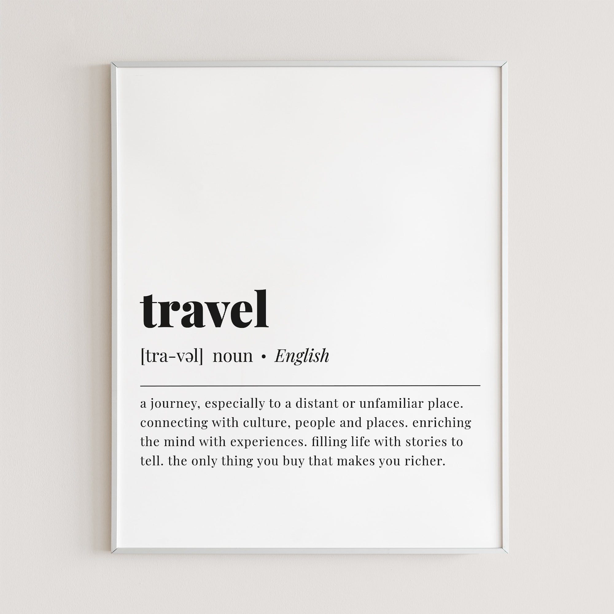 Travel Definition Print Instant Download by Littlesizzle