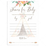 Gender Reveal Party Game Names for Baby Printable by LittleSizzle