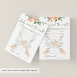 Tribal Baby Shower Games Baby Around The World Printable