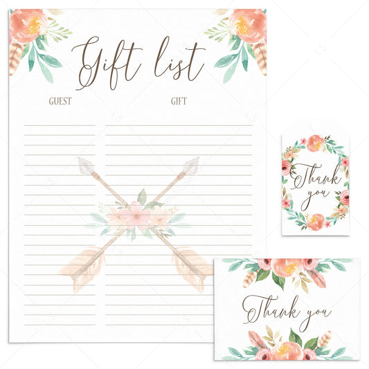 Tribal Party Supplies Package Printable Files by LittleSizzle