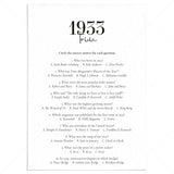 1933 Trivia Quiz with Answer Key Instant Download by LittleSizzle