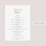 1938 Trivia Questions and Answers Printable