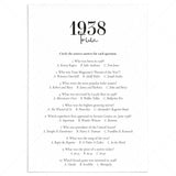 1938 Trivia Quiz with Answer Key Instant Download by LittleSizzle