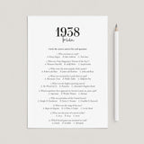 1938 Trivia Quiz with Answer Key Instant Download by LittleSizzle