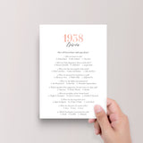 87th Birthday Games For Her Born in 1938