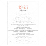 1943 Trivia Questions and Answers Printable by LittleSizzle