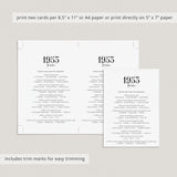 1953 Trivia Quiz with Answer Key Instant Download