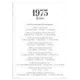 1973 Trivia Quiz with Answer Key Instant Download by LittleSizzle