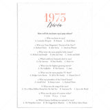 1973 Trivia Questions and Answers Printable by LittleSizzle
