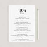 1973 Trivia Quiz with Answer Key Instant Download by LittleSizzle