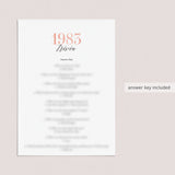 42nd Birthday Games For Her Born in 1983