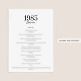 1983 Fun Facts Quiz with Answers Printable