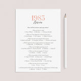 1983 Trivia Questions and Answers Printable by LittleSizzle