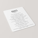 1983 Trivia Quiz with Answer Key Instant Download