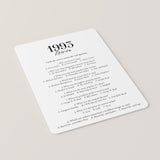 1993 Fun Facts Quiz with Answers Printable