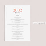 2002 Trivia Questions and Answers Printable