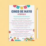 Cinco de Mayo Trivia with Answers Printable by LittleSizzle