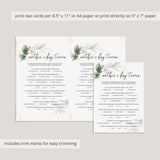 Mother's Day Trivia with Answer Key Printable