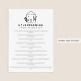 Minimalist Housewarming Party Game Pack Printable