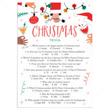 Adult Christmas Party Trivia Game Printable by LittleSizzle