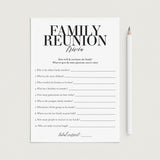 12 Printable Family Reunion Games + Bonus