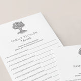 Family Reunion Trivia Game Printable