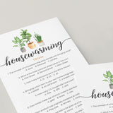 Housewarming Trivia with Answer Key Printable
