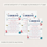 Labor Day Trivia with Answer Key Printable