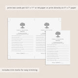Family Reunion Trivia Game Printable