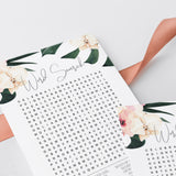 Summer Wedding Word Puzzle Game Printable