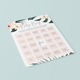 Floral Baby Bingo Cards Printable