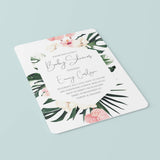 Botanical Baby Shower Invite Instant Download