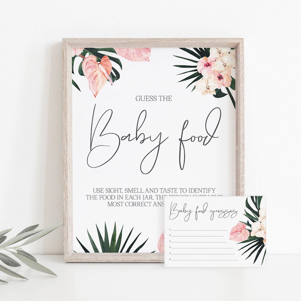Summer Baby Shower Activity Guess The Baby Food by LittleSizzle