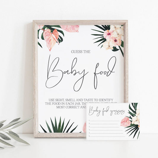 Summer Baby Shower Activity Guess The Baby Food by LittleSizzle