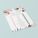Summer Baby Shower Game Printable Baby Traits