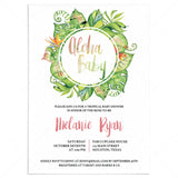 Tropical Baby Shower Invitation Template by LittleSizzle
