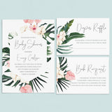 Botanical Baby Shower Invitation and Inserts