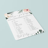 8 Tropical Bridal Shower Games Printable