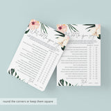 Funny Wedding Shower Game Template What Did The Groom Say