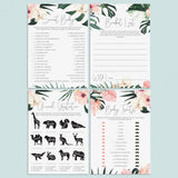 4 Fun Baby Shower Games Tropical Theme by LittleSizzle