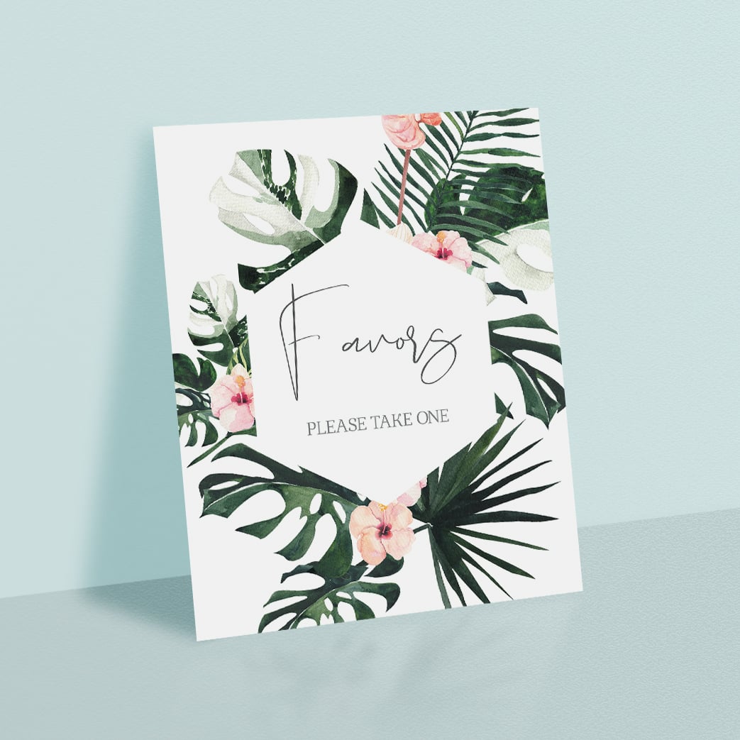 Editable bridal shower welcome sign template by LittleSizzle