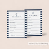 Dear Babies Wishes for Baby Cards Nautical