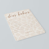 Printable Dear Babies Game for Rustic Safari Baby Shower