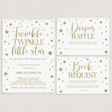 Twinkle Twinkle baby shower invite kit template by LittleSizzle